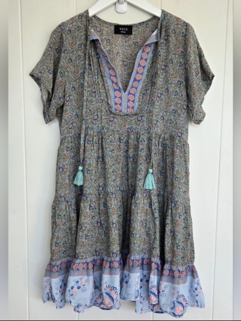 VICI Women's Mini Floral Baby Doll Dress Size Small - Picture 9 of 9